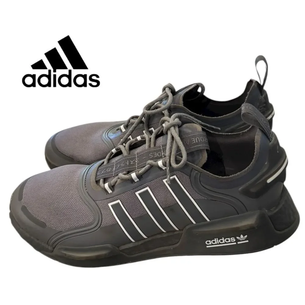 Adidas NMD_V3 Grey White HQ6636 Men’s Running Shoes Sneakers 12